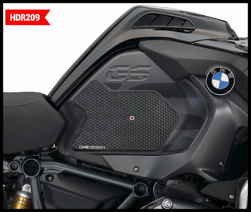 [HDR209] Protectores de Tanque Laterales OneDesign HDR BMW R1200GS ADV 2014/2018 Negro
