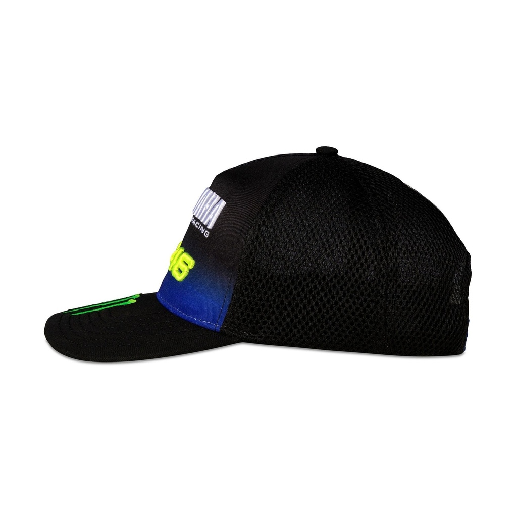 Gorra VR46 Yamaha Black Visor Medio 2