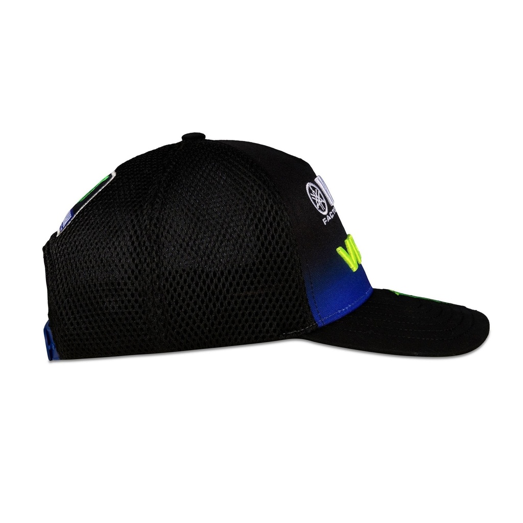 Gorra VR46 Yamaha Black Visor Medio 4