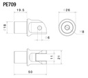 Adaptador Calapies Rizoma Ducati