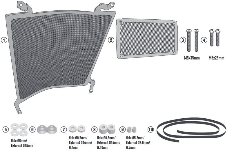 Protector Radiador Givi BMW S1000 XR 20-