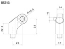 Adaptador de Espejo Rizoma Universal