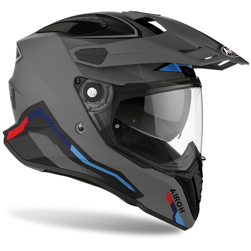 Casco Doble Proposito Airoh Commander Factor Antracita Mate