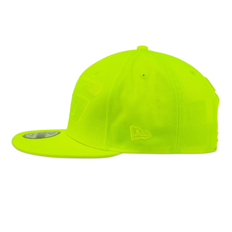 VRMCA341428 Gorra Plana VR46 New Era Core Tono sobre tono Fluo-4