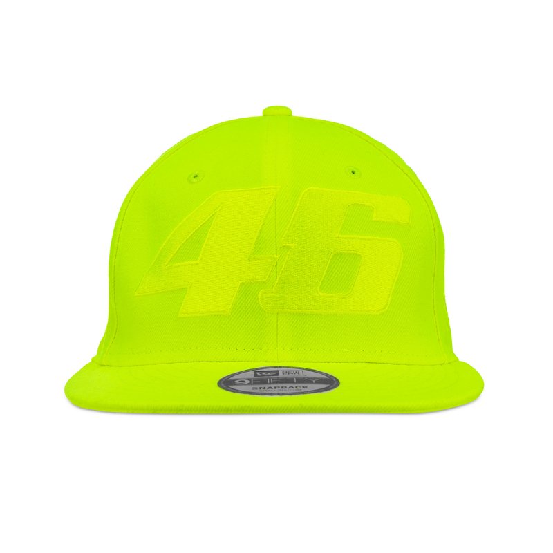 VRMCA341428 Gorra Plana VR46 New Era Core Tono sobre tono Fluo-5