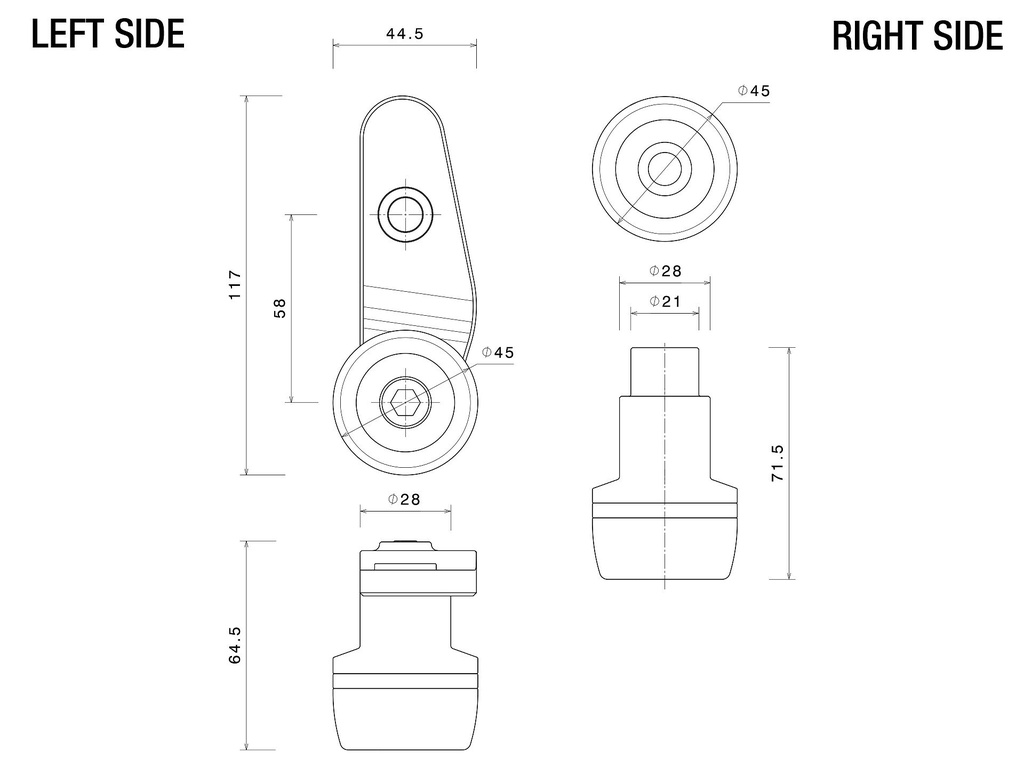 DT-PM596 Slider Motor Rizoma Pro BMW S1000RR 2023-2024