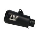 15266FB Exosto Slip-on Leovince LV-10 Full Black Ø54 Ducati Scrambler Icon/ Nightshift/ Full Throttle inox-4
