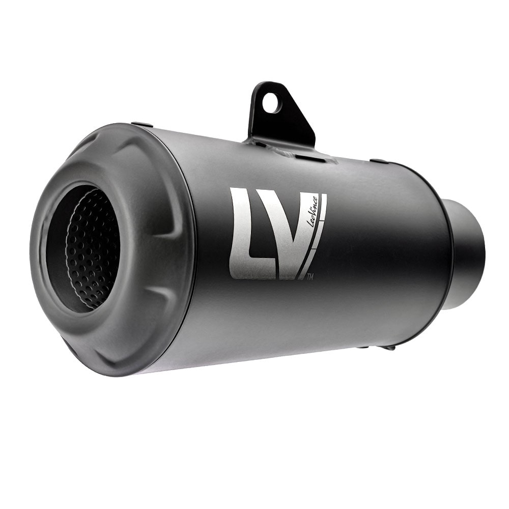 15266FB Exosto Slip-on Leovince LV-10 Full Black Ø54 Ducati Scrambler Icon/ Nightshift/ Full Throttle inox-5