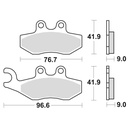 888SM1 Pastillas Freno Semimetalica Piaggio Vespa