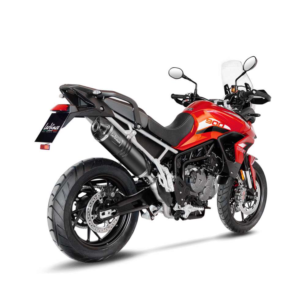 14352EB_Exosto Slip-on SBK LV one Evo Black Ø50 Triumph Tiger 900 GT/Rally/Pro Inox-2