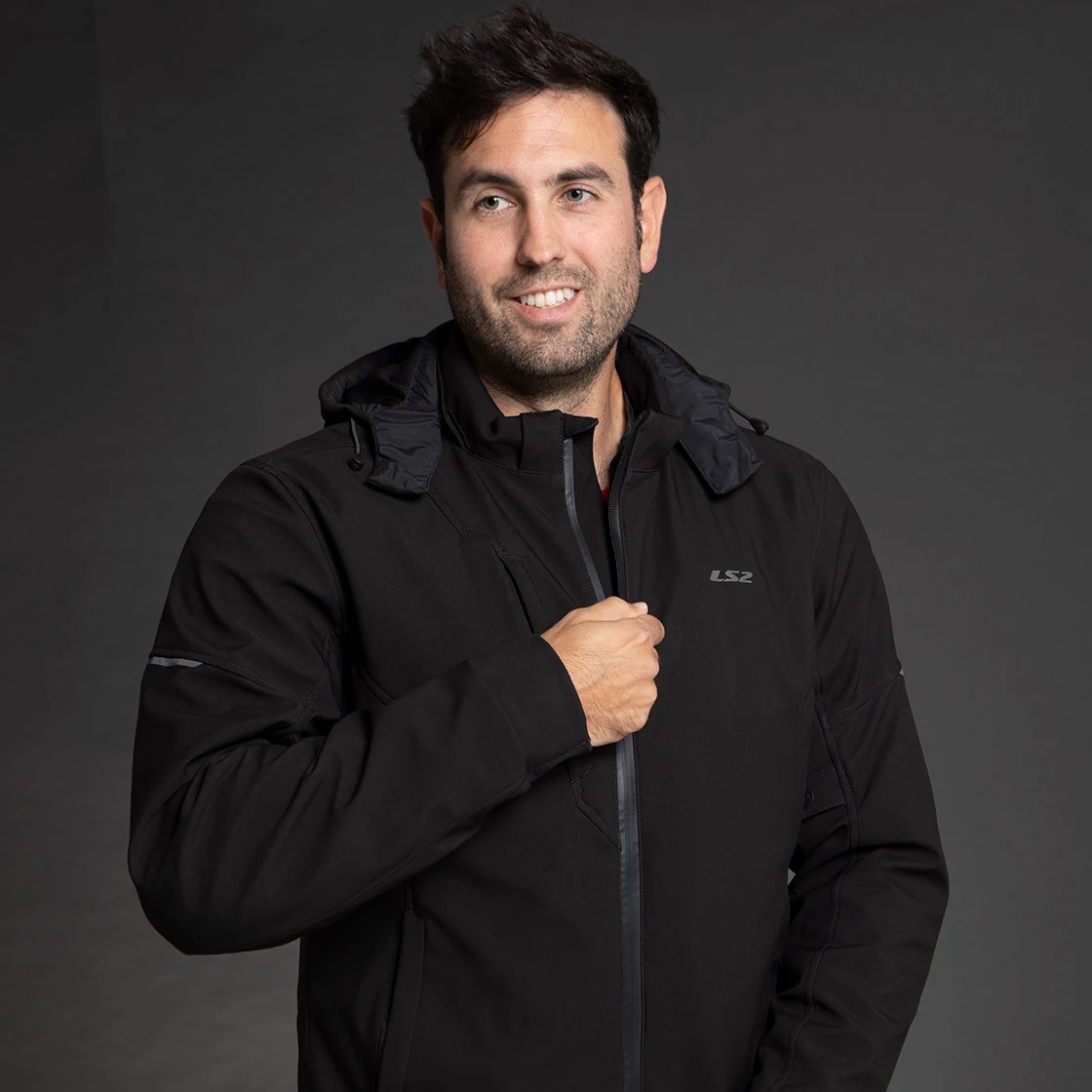Chaqueta Hoodie LS2 Bolton - Puesta