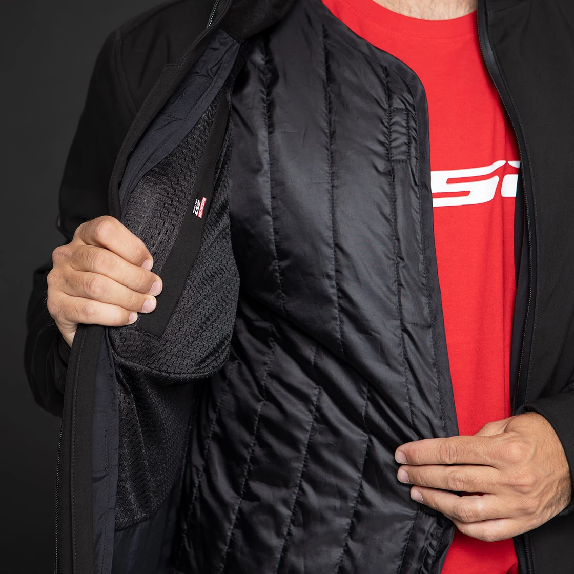 Chaqueta Hoodie LS2 Bolton - Forro termico