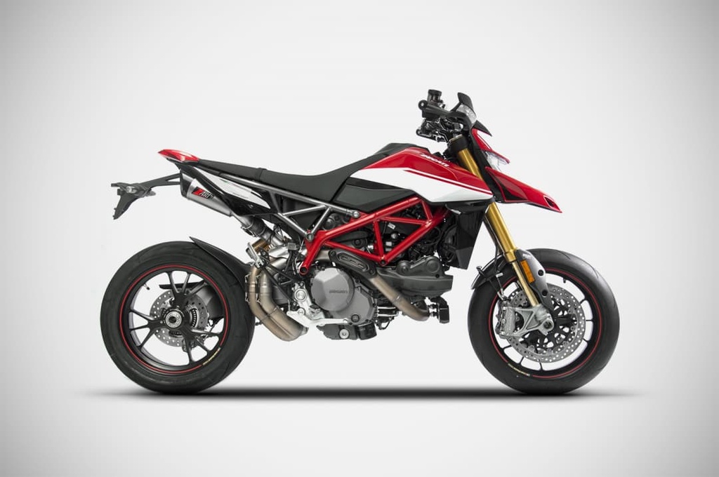 Exosto slip-on Zard GT Racing Acero Punta Carbono Ducati Hypermotard / SP M.Y. 2019-22 1