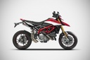 Exosto slip-on Zard GT Racing Acero Punta Carbono Ducati Hypermotard / SP M.Y. 2019-22 1