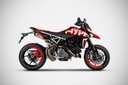 Exosto slip-on Zard GT Racing Acero Punta Carbono Ducati Hypermotard / SP M.Y. 2019-22 3