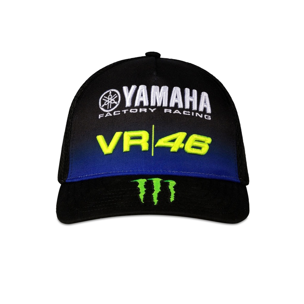 Gorra VR46 Yamaha Black Visor Medio 1