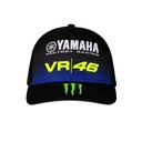 Gorra VR46 Yamaha Black Visor Medio 1