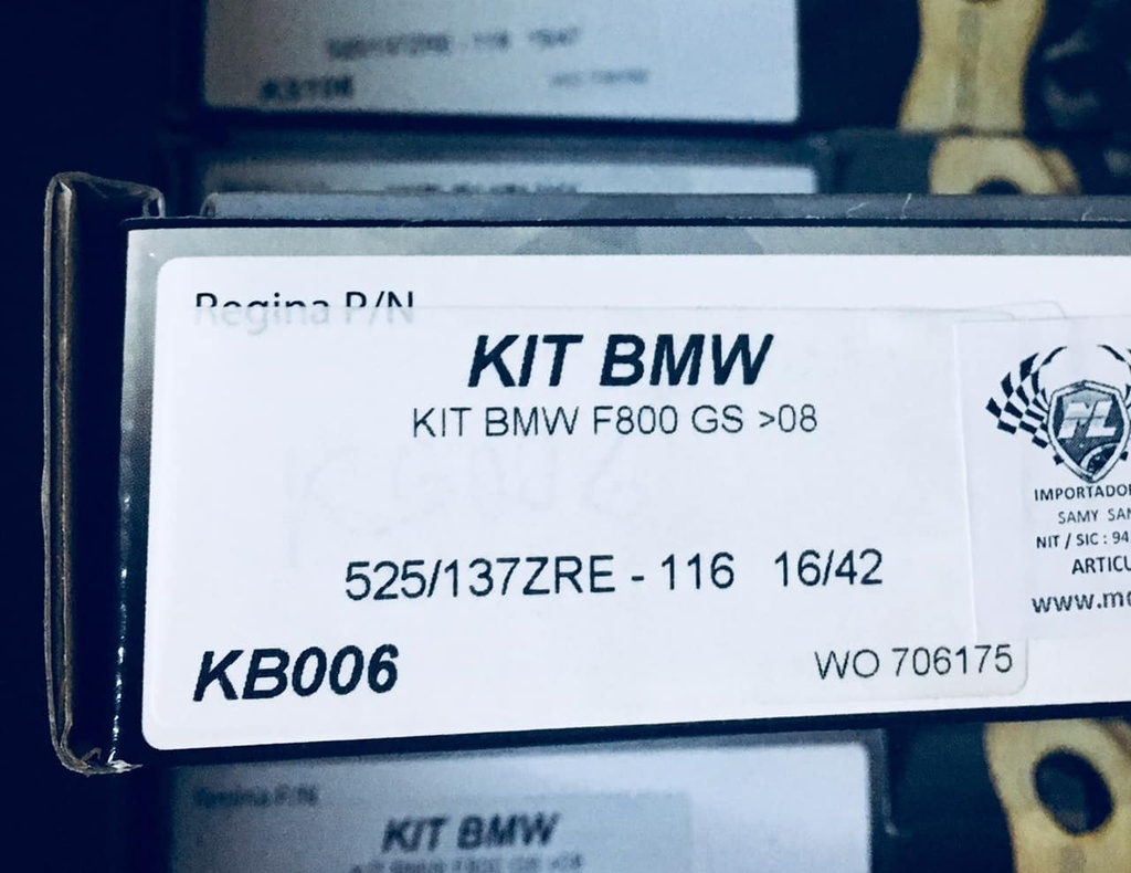 Kit De Arrastre Regina BMW F800 GS >08 1