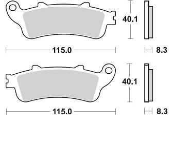 Pastilla Trasera VFR800 1