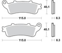 Pastilla Trasera VFR800 2