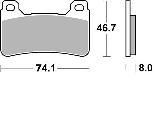 Pastillas Freno Sinterizada Delantera CBR600RR 05-15 / VFR800 14-17 / CBR1000RR 04-15 1