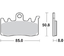 Pastillas Freno Sinterizada Delantera F800R 15-17 / R1200 GS 13-17 / S1000XR 15-17/ Scrambler / Hypermotard 821 13-15 / Xdiavel / Monster 1200 ABS 14-17 2