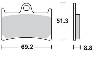 Pastillas Freno Sinterizada Delantera R6 99-17 / MT-07 / FZ 08 / MT-09 / FZ1 / MT-10 / R1 R1M 15-18 / Super Tenere XT1200 1