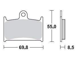 Pastillas Freno Sinterizada Delantera Tiger Explorer 1200 12-14 / GSX-R 750 89-92 / GSX-R 1100 89-92 2