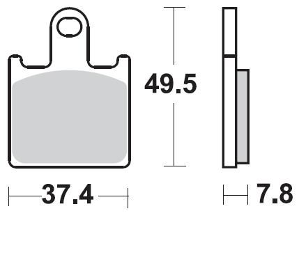 Pastillas Freno Sinterizada Delantera Z1000 07-09 ABS / ZX-6R 07-16 1