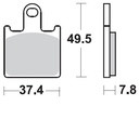 Pastillas Freno Sinterizada Delantera Z1000 07-09 ABS / ZX-6R 07-16 1