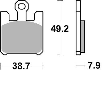 Pastillas Freno Sinterizada Delantera ZX-10R 04-07 / Ninja ZX6R 636 03-06 1