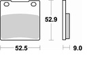 Pastillas Freno Sinterizada Trasera GS500 E 89-05 /GS500F 04-07 GSX R HAYABUSA 99-07 2