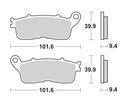 Pastillas Freno Sinterizada Trasera VFR 1200 12-17 / Crosstourer 12-17 1