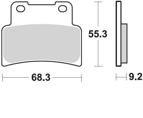 Pastillas Freno Sinterizada delantera YZF 125R 14-17 / MT-125 15-17 / Shiver / Mana 850 / Dorsoduro 1