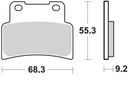 Pastillas Freno Sinterizada delantera YZF 125R 14-17 / MT-125 15-17 / Shiver / Mana 850 / Dorsoduro 1