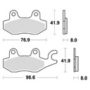 Pastillas freno Sinterizadas Yamaha RAPTOR 700 08 / Yzf 450 1