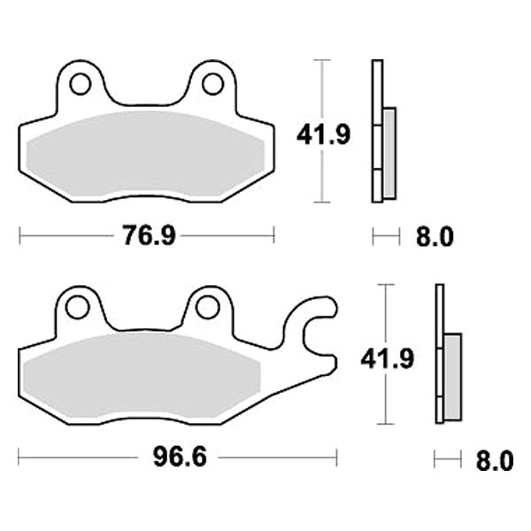 Pastillas freno Sinterizadas Yamaha RAPTOR 700 08 / Yzf 450 2