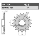 Piñon Sunstar 525 x 17 Dientes BMW S1000 1