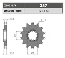 Piñon de Salida 520 x 14 Dientes Husaberg / KTM / Husqvarna 2