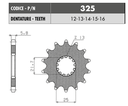 Piñon de Salida 520 x 15 Dientes Yamaha YZ450 / MT-03 / R3 / WR450 / Kawasaki ER-6N / Versys 650 1