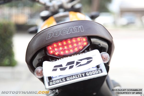 Stop Integrado sequencial Ducati Scrambler Humo 4