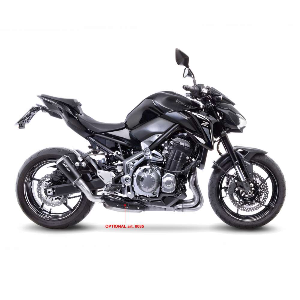 [15204B] Exosto Slip-on Leovince LV10 Black Inox Kawasaki Z900 ABS '17