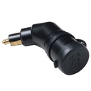 Adaptador de 12 V con conector DIN y doble puerto USB