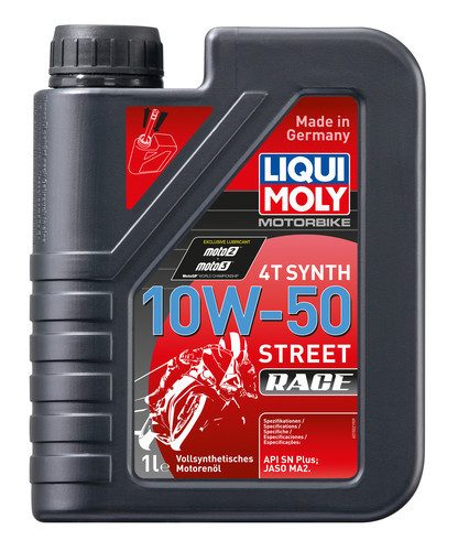 Aceite Liqui Moly 10W50 Race Sintetico 4T 1L 