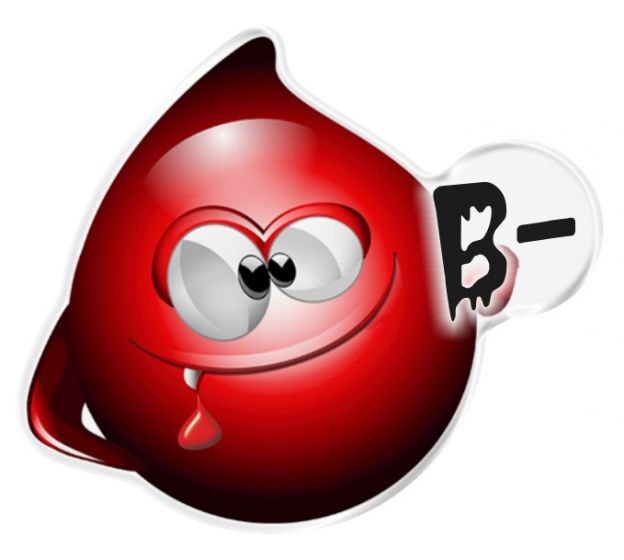 Sticker Casco Tipo Sangre B-