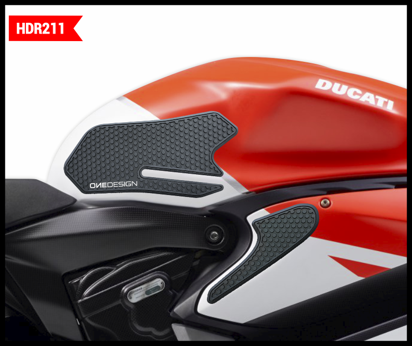 Protectores de Tanque Laterales OneDesign HDR Ducati 899-959/1199-1299 Panigale up to 2018 Negro