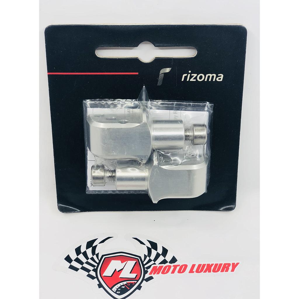 Adaptadores Calapies Rizoma Pasajero Kawasaki ZX-6R 636 / ZX10 / ER-6N / Versys / Z1000