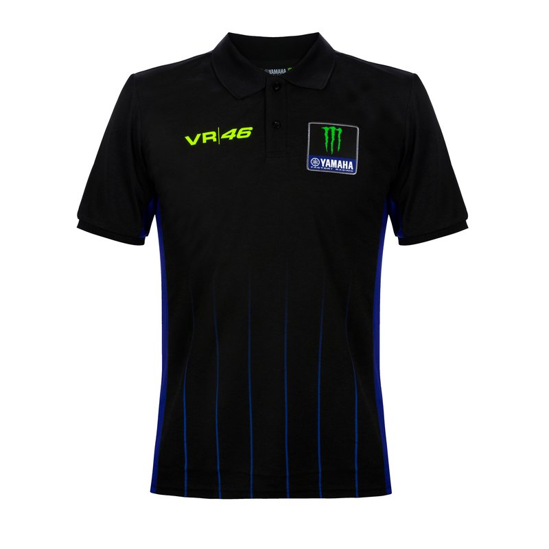 [YMMPO364004M] Polo Negro Yamaha VR46 (M)
