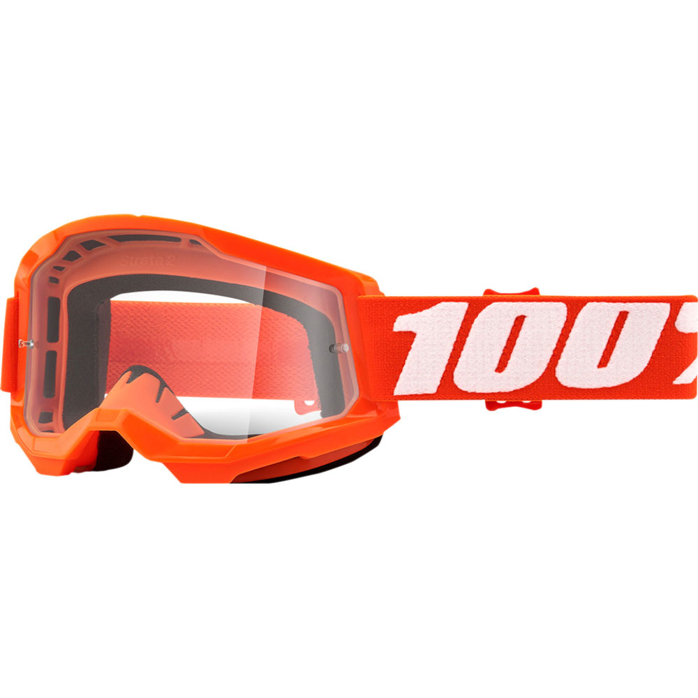 Gafas 100% Strata 2 Naranja - Lente Transparente