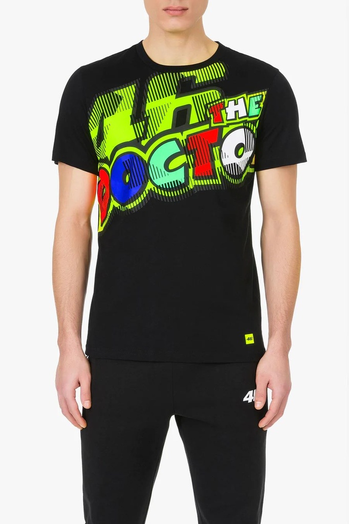 [VRMTS430204S] Camiseta VR46 The Doctor Black (S)